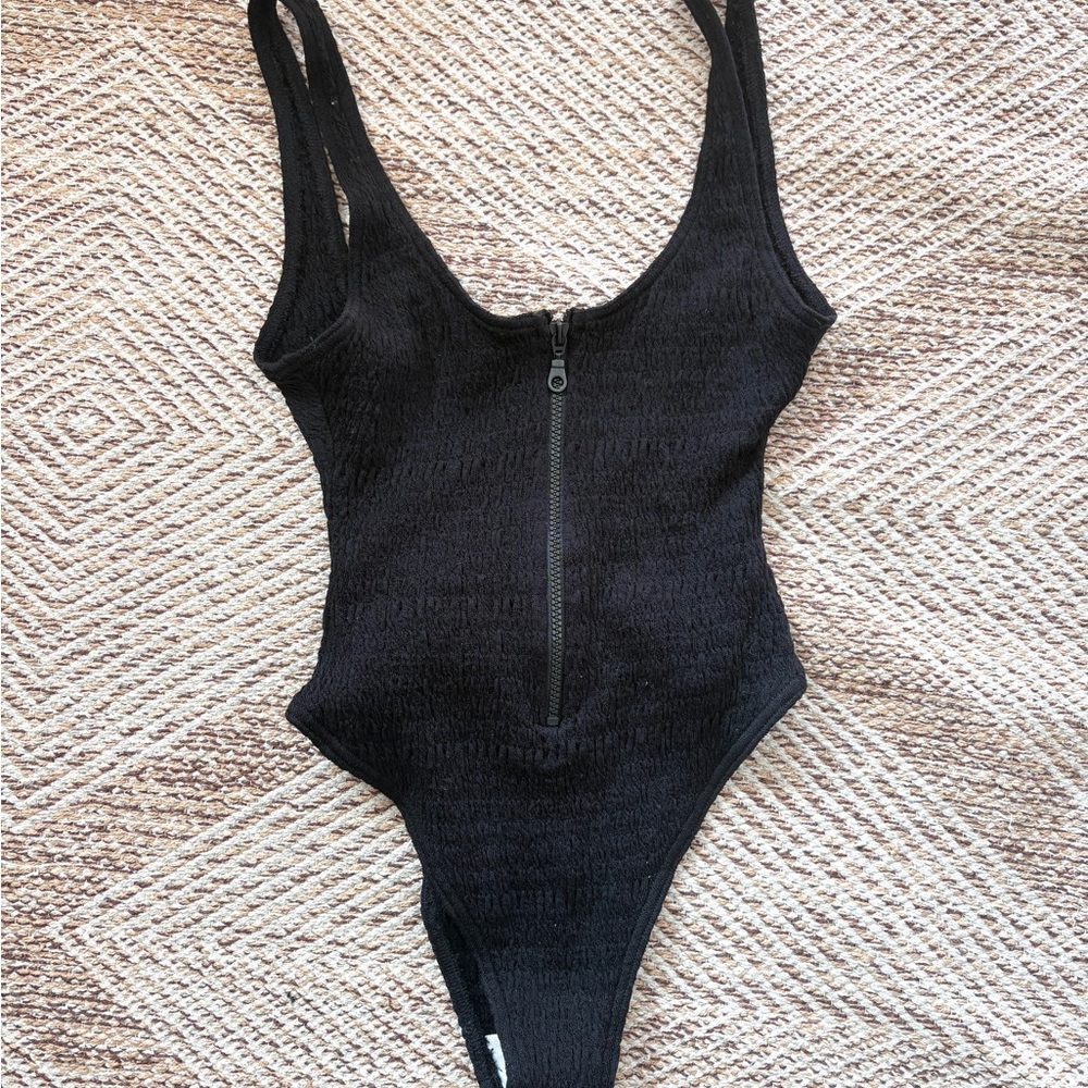 MASA 100% Cotton One-Piece Bathing Suit Black XL- NEW - Picture 4 of 7